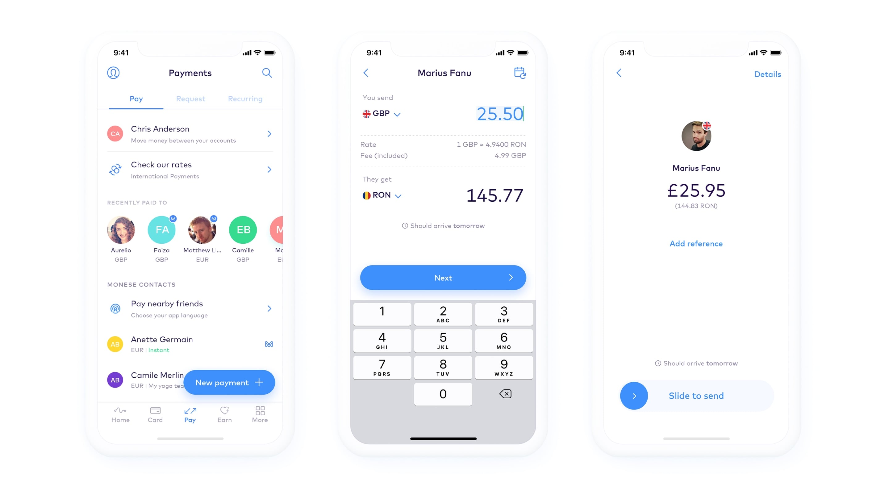 Monese payments design evolution