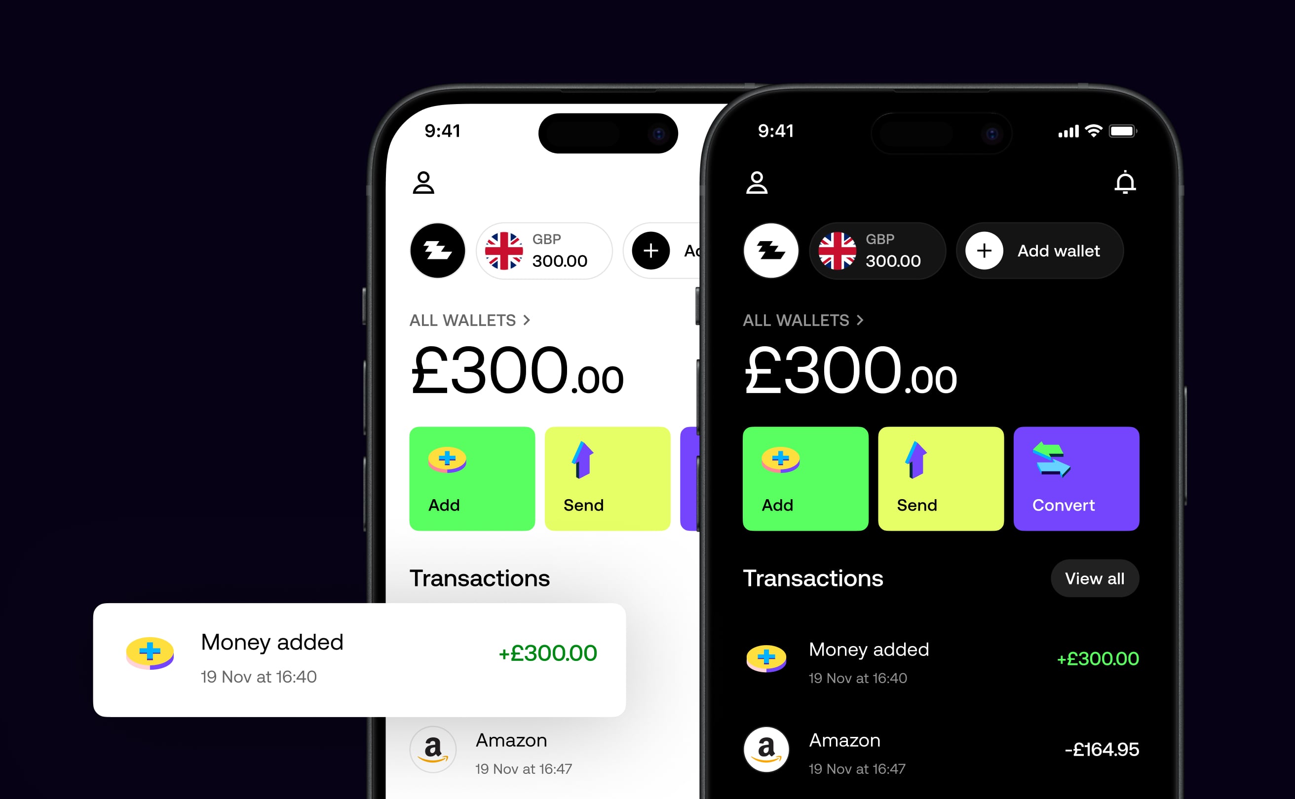 Dark theme colour and contrast review